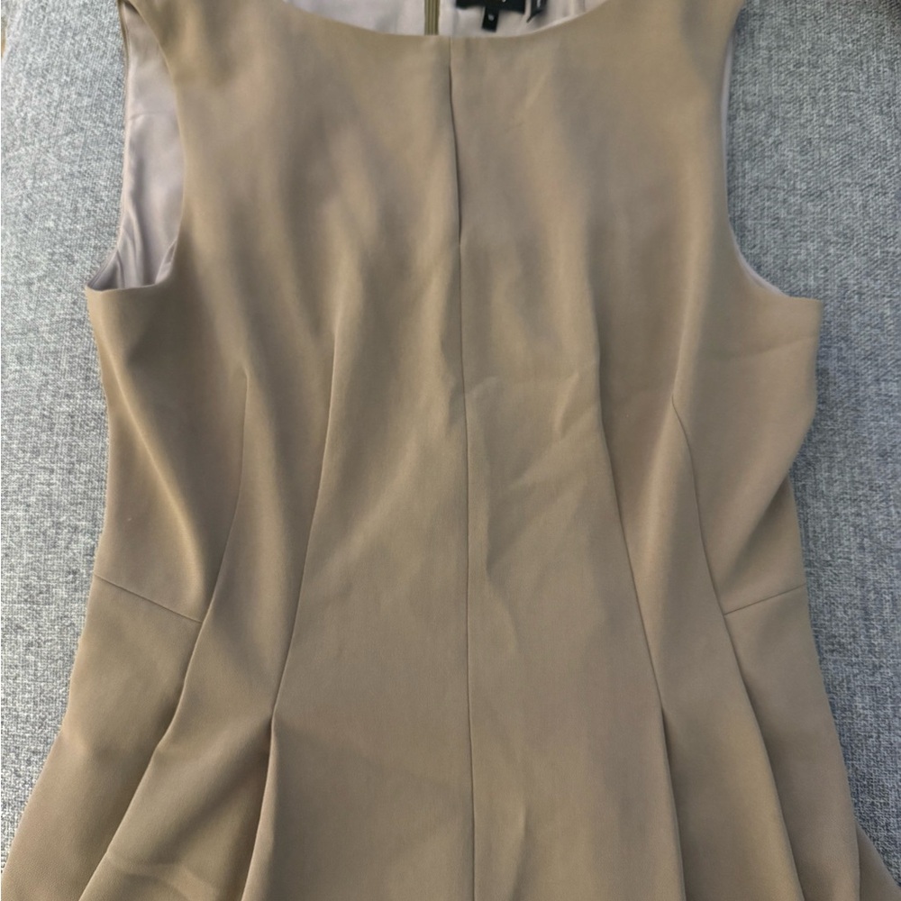 Theory Tan Sleeveless Mini Dress
